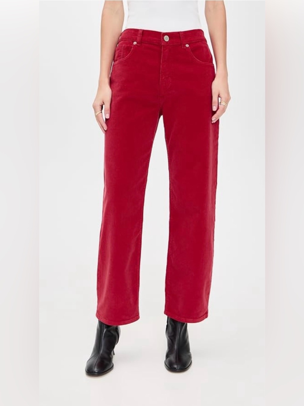 La Ligne Red Corduroy Pants